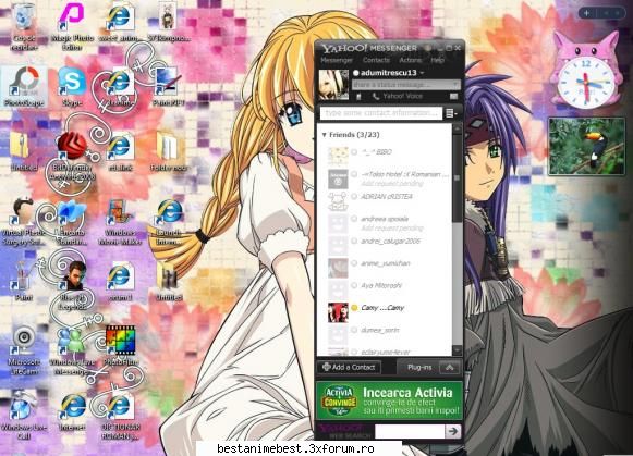 Desktop-ul la voi - frumos esktopdar e cam...albastru. :D mie imi - Cafenea