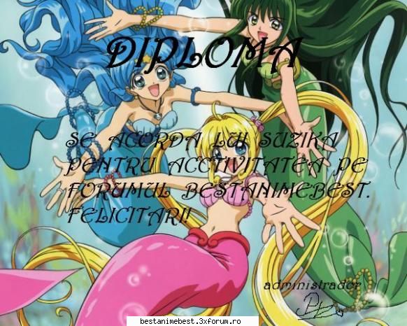 Diplome pentru acctivitate - Rena Ryuugu - Diplome