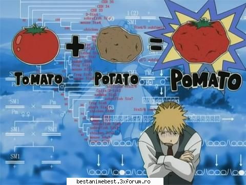 Poze amuzanta din Full metal alchemist - sa vedem... rosie + cartof=cartosie - Full Metal Alchemist