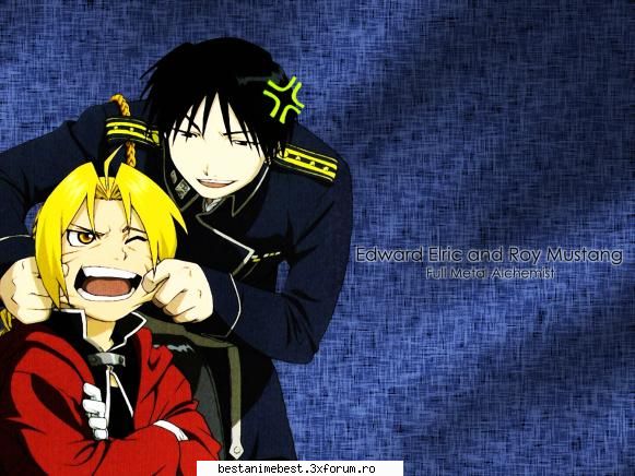 Poze amuzanta din Full metal alchemist - roy iti vad zambetul,edward! - Full Metal Alchemist