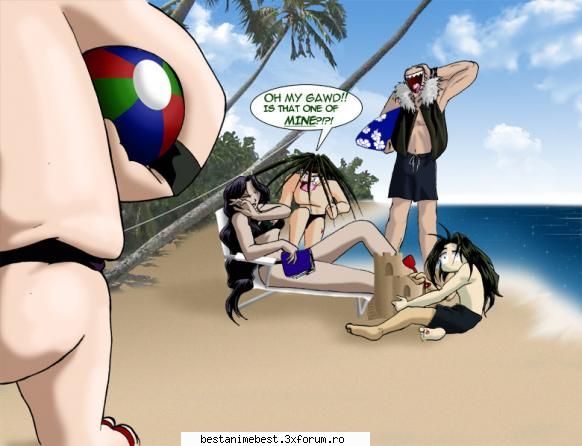 Poze amuzanta din Full metal alchemist - homunculii la plaja ;) ;) - Full Metal Alchemist