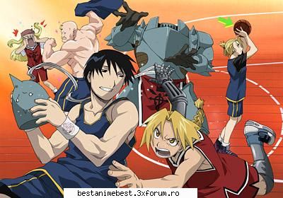 Poze amuzanta din Full metal alchemist - meciul de baschet :D - Full Metal Alchemist