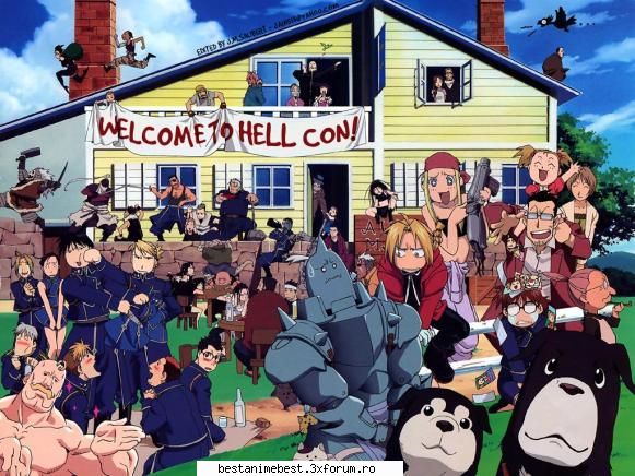 Poze amuzanta din Full metal alchemist - Si pe mine daca ma punea cineva sa port fusta - Full Metal Alchemist