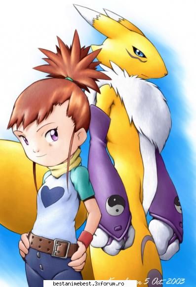 Rika si Renamon - Rena Ryuugu - Digimon Imblanzitorii