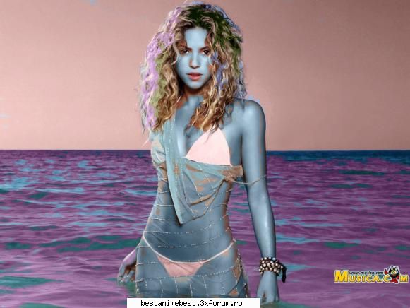 Rpc - Shakira cu suvite si cu corp albastru - Rpc