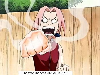 Sakura Haruno - cu timpul ea se va face foarte puternica - Grupul "Naruto"