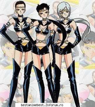Seiya, Taiki si Yaten - sailor starlights - Sailor Moon