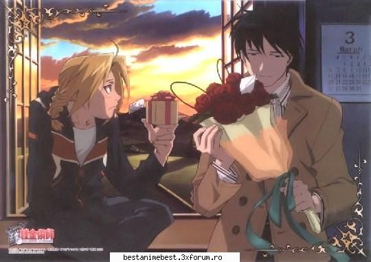 roy mustang - Ed:-Nu uita cadoul! Roy:-"Sper sa-i placa Rizei! - Full Metal Alchemist