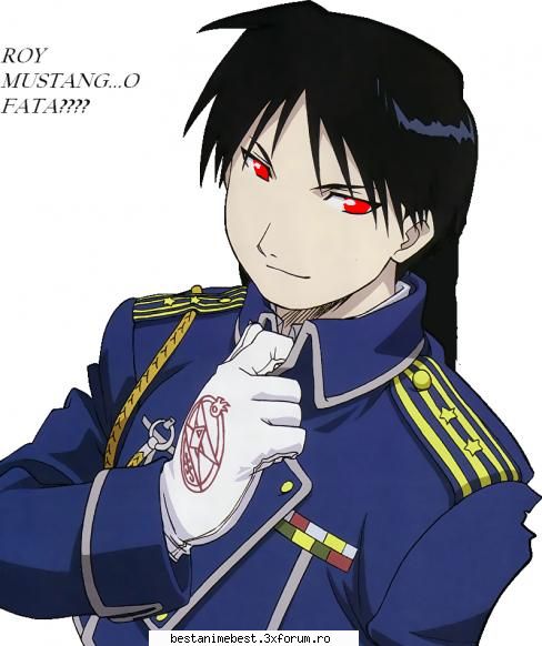 roy mustang - priviti ce am facut cu bietul de el pe paint - Full Metal Alchemist
